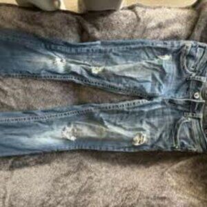 Blue Low-rise jeans